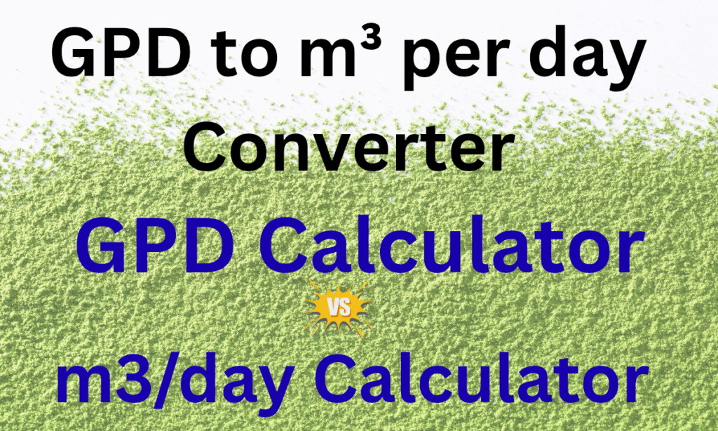 GPD to m³ per day Converter